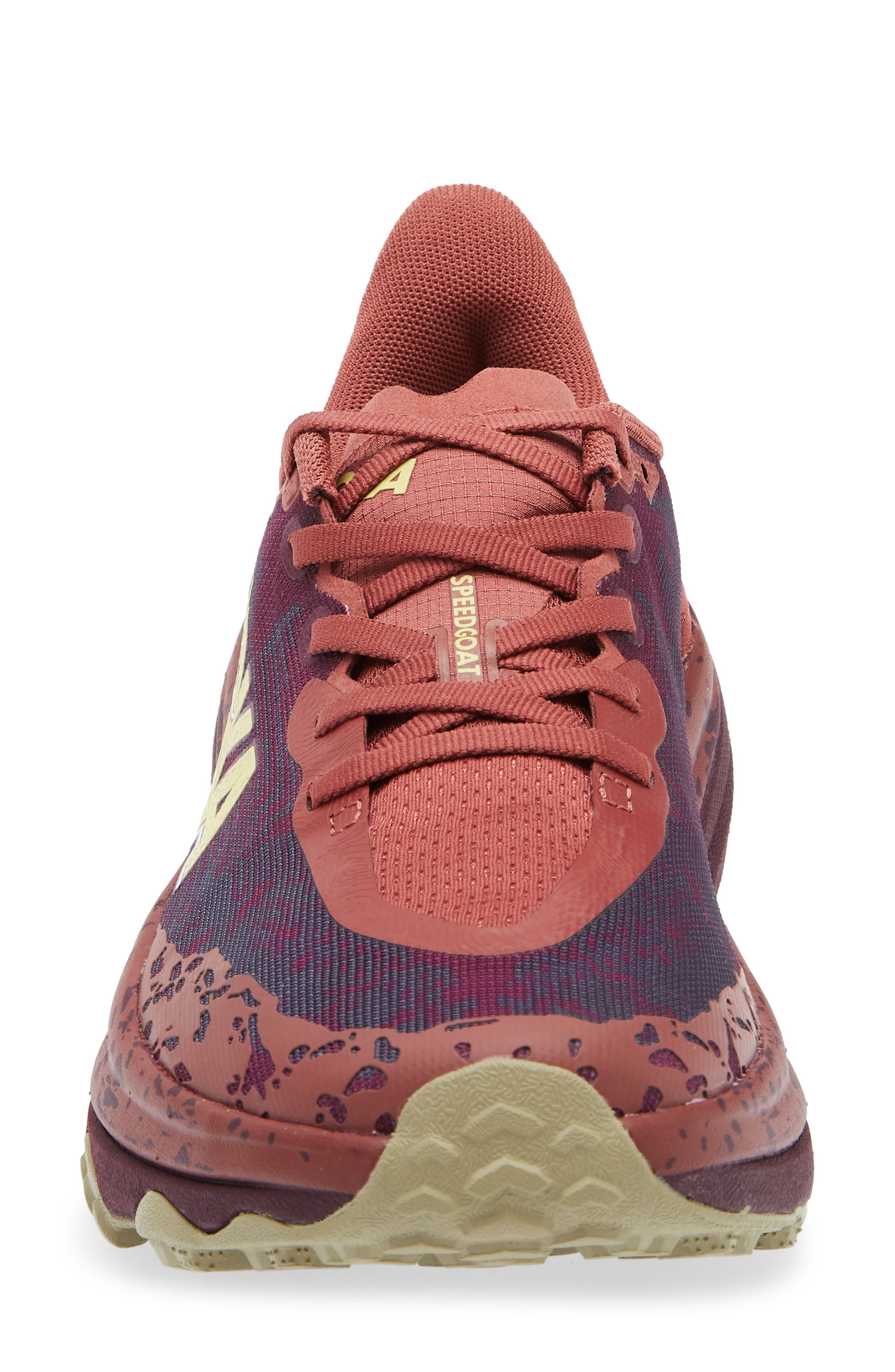 HOKA Speedgoat 6 Trail Running Shoe in Rouge /Black Cherry at Nordstrom - 4