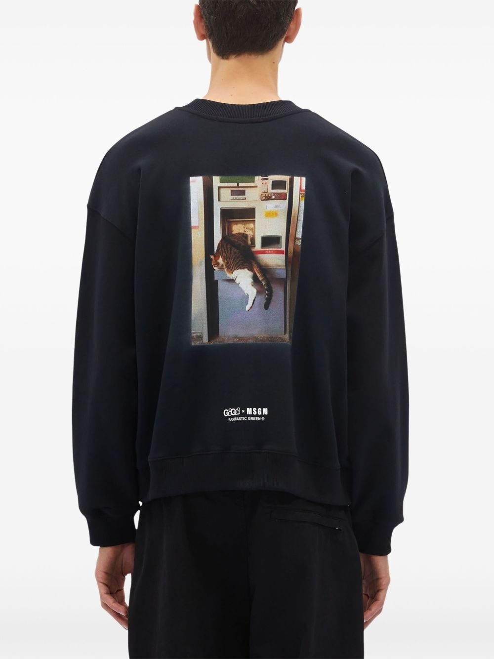 slogan-print sweatshirt - 6