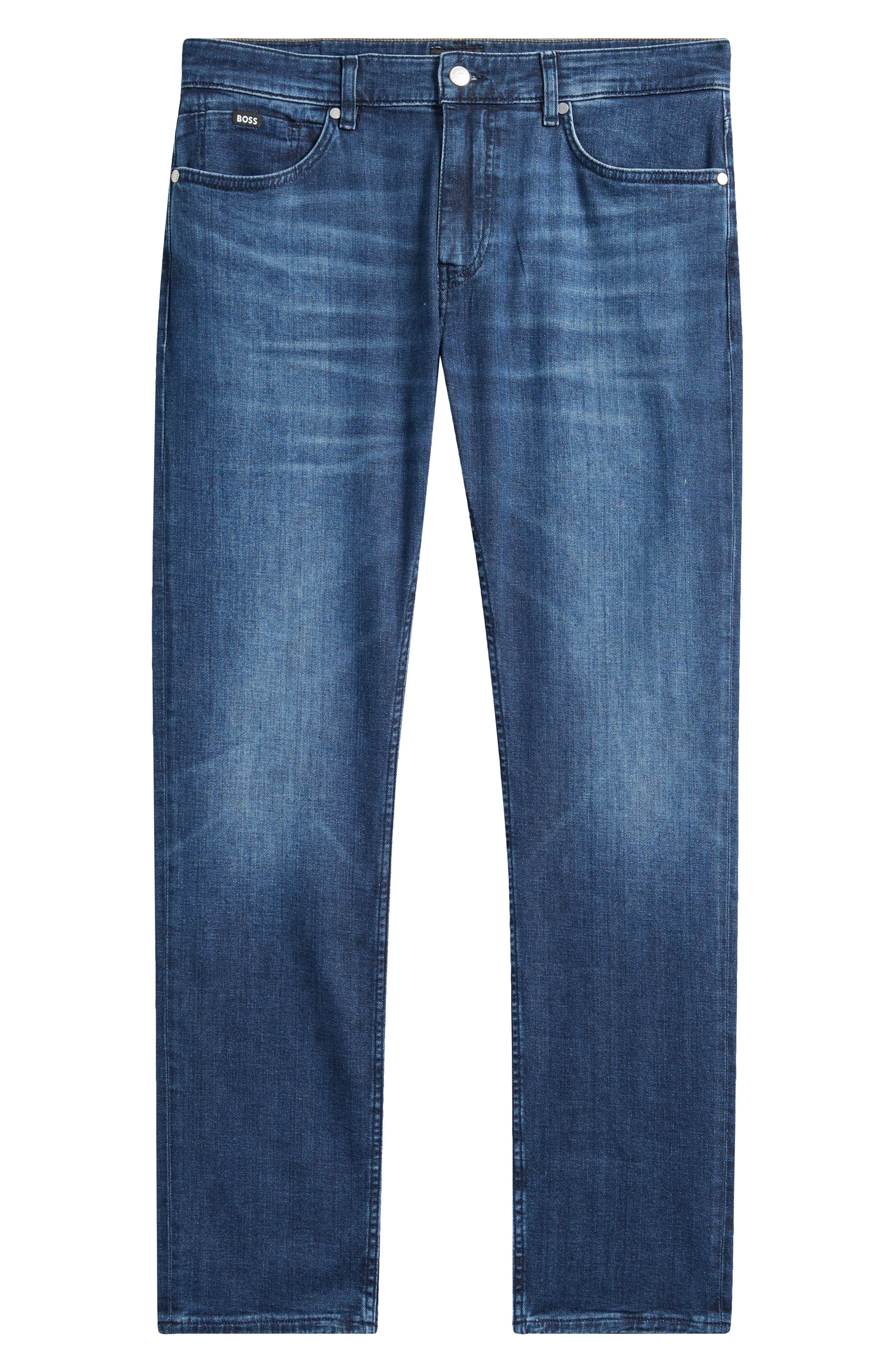 BOSS Delaware Slim Fit Jeans in Navy at Nordstrom - 5