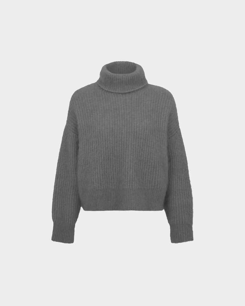 ROLL NECK SEPHIA JUMPER IN KNIT 1