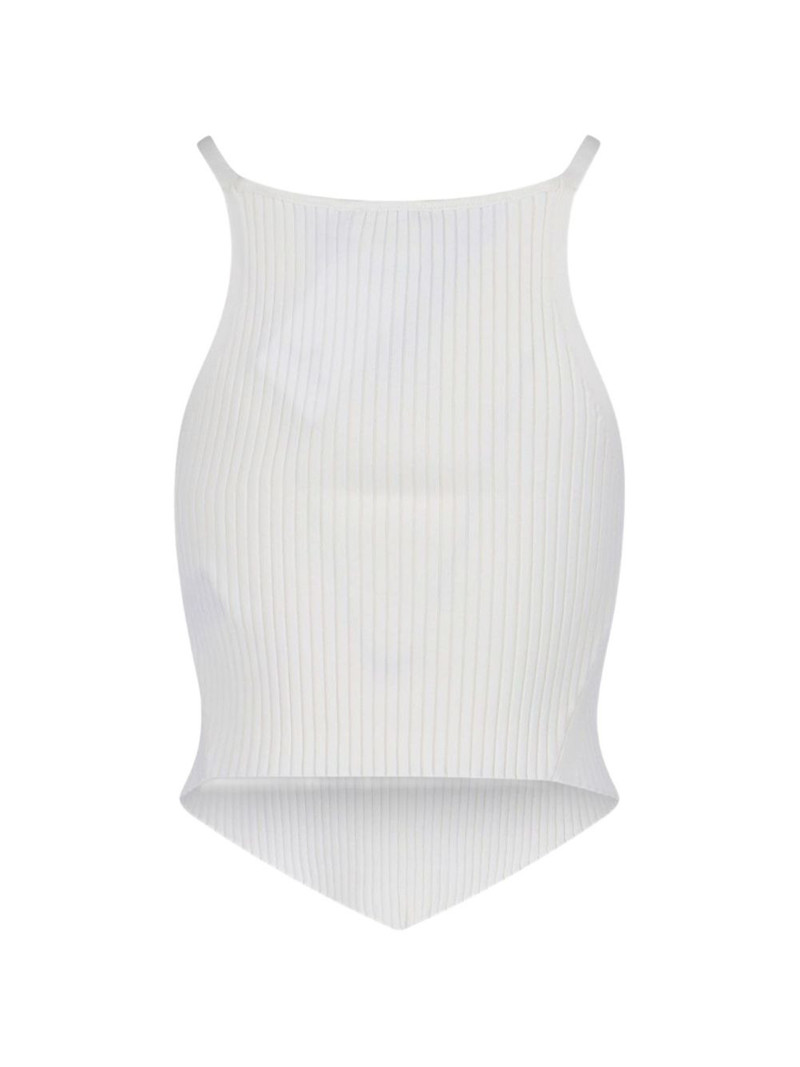 courrèges pointed-hem top outlook