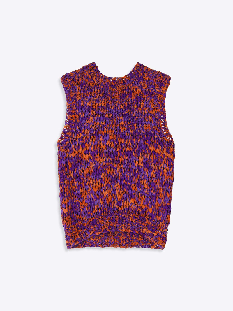SLEEVELESS COTTON SWEATER 1