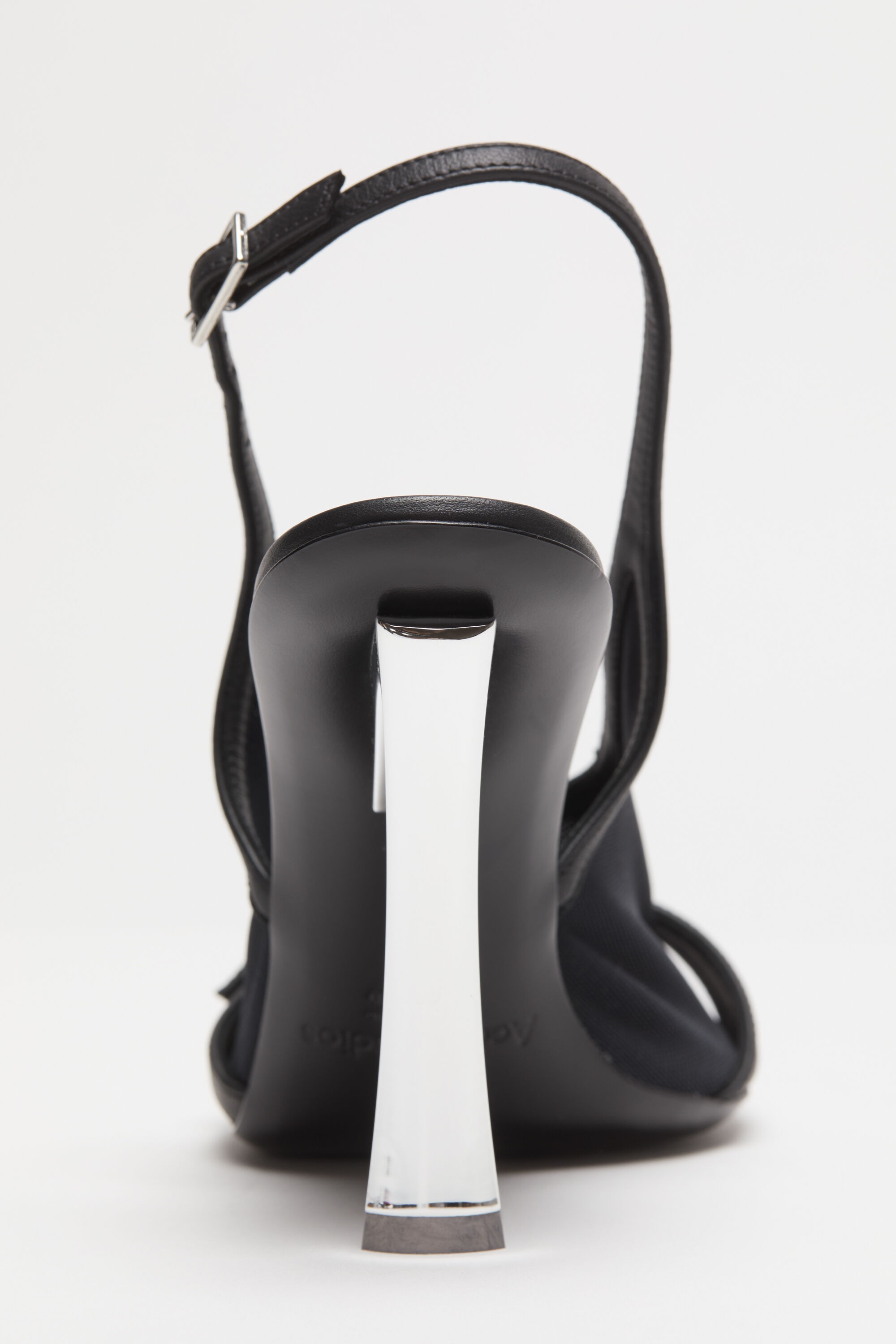 Mesh slingback heels - Black - 6