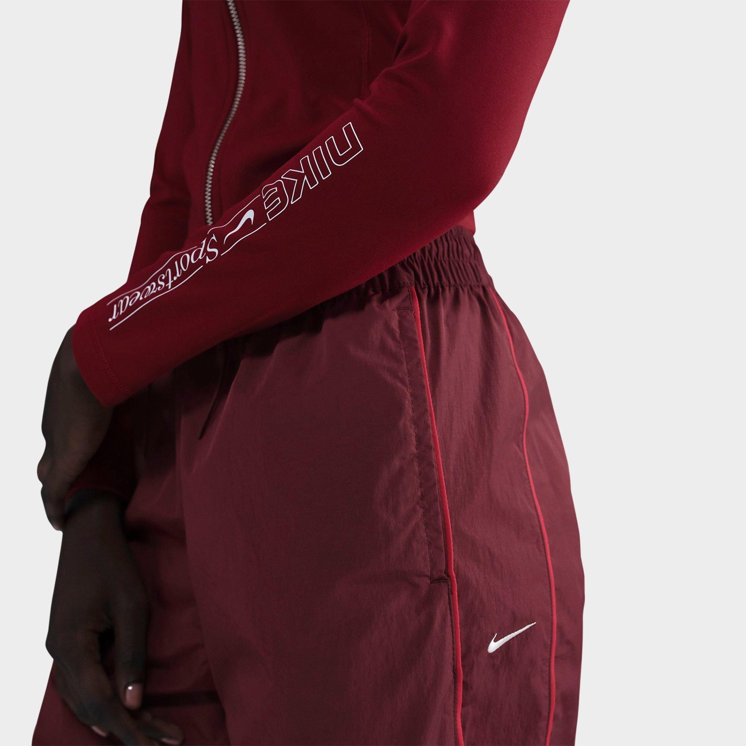 WOMEN'S NIKE WINDRUNNER HIGH-WAISTED WOVEN OPEN-HEM PANTS - 4