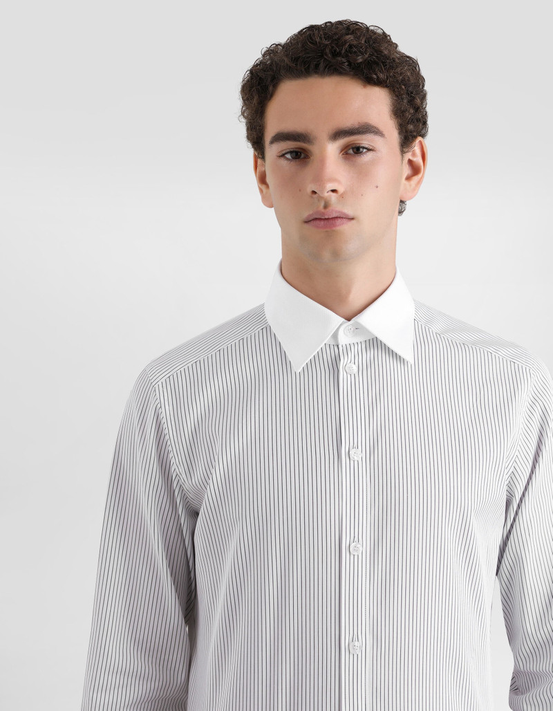 Striped poplin martini shirt 4