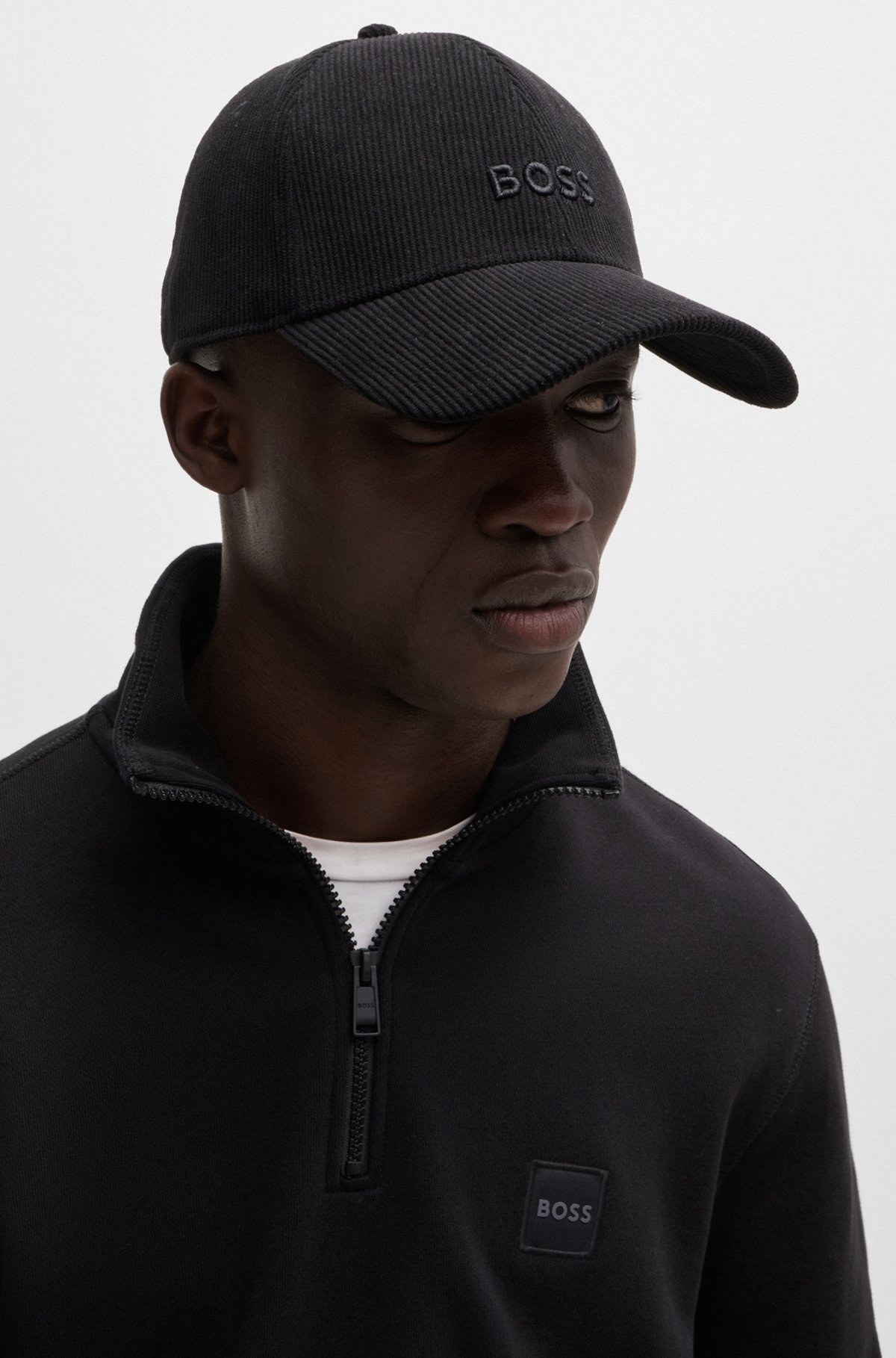 LOGO-EMBROIDERED CAP IN BABY CORDUROY - 4