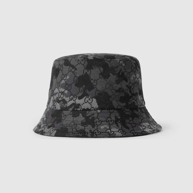 GUCCI GG marbled canvas bucket hat outlook