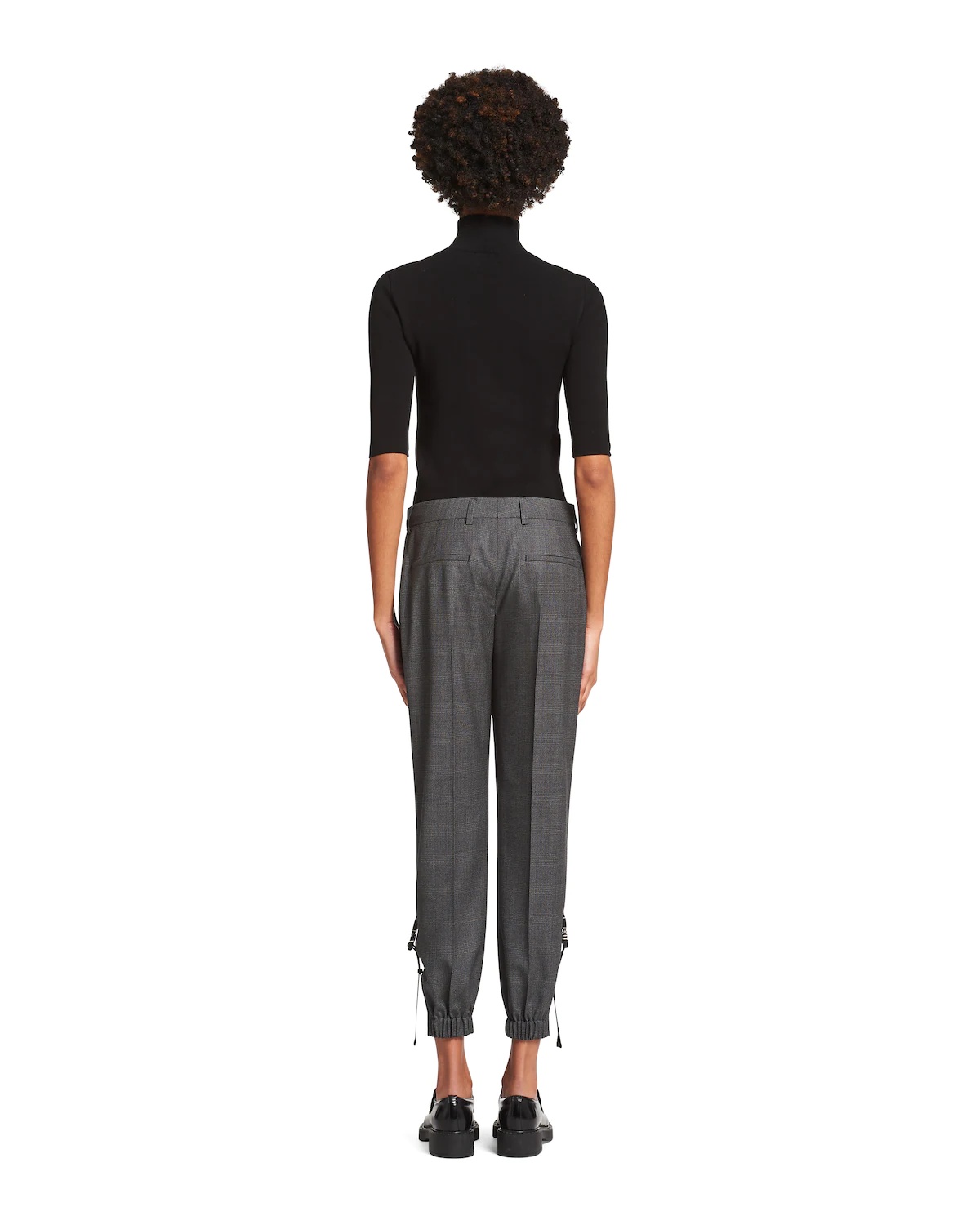 Prince of Wales check mouliné joggers - 4