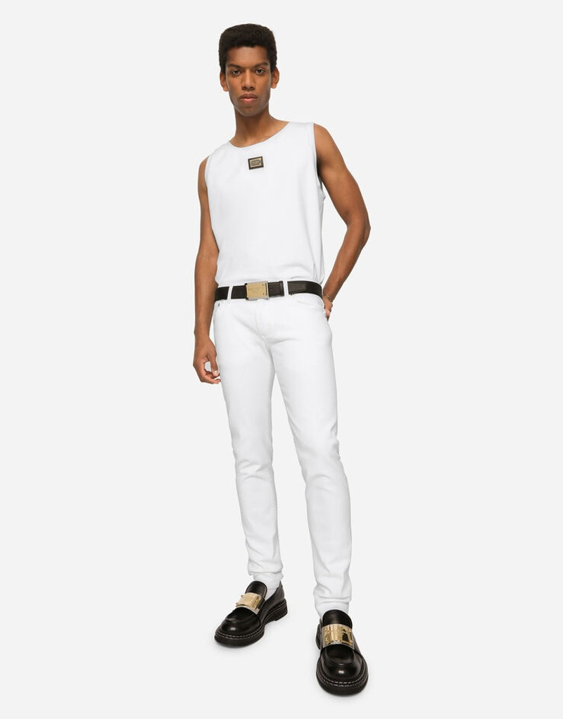 Dolce & Gabbana White skinny stretch jeans outlook
