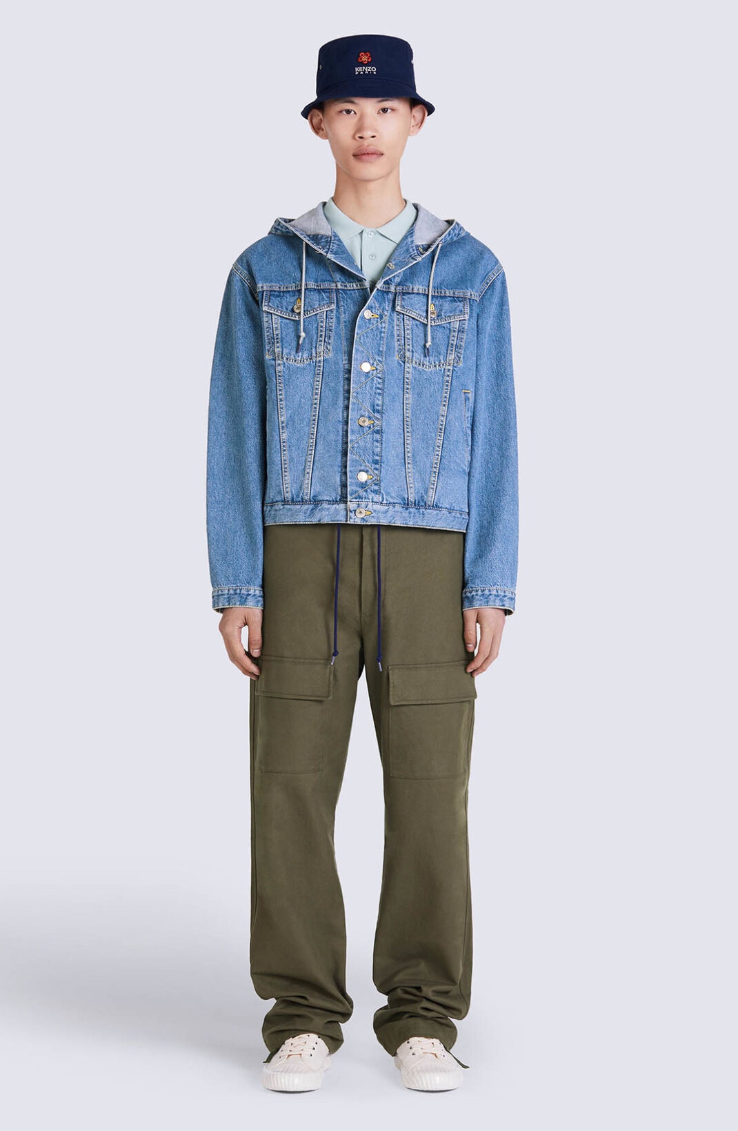 Hooded denim jacket - 3