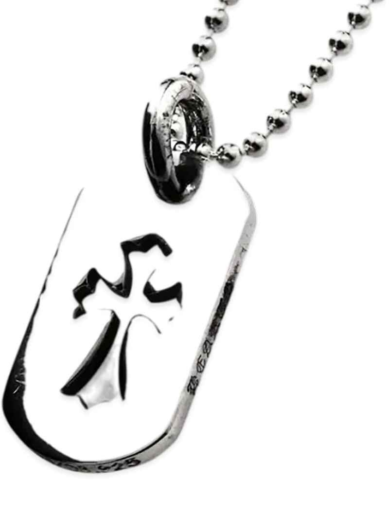 cut-out cross dog tag pendant 1