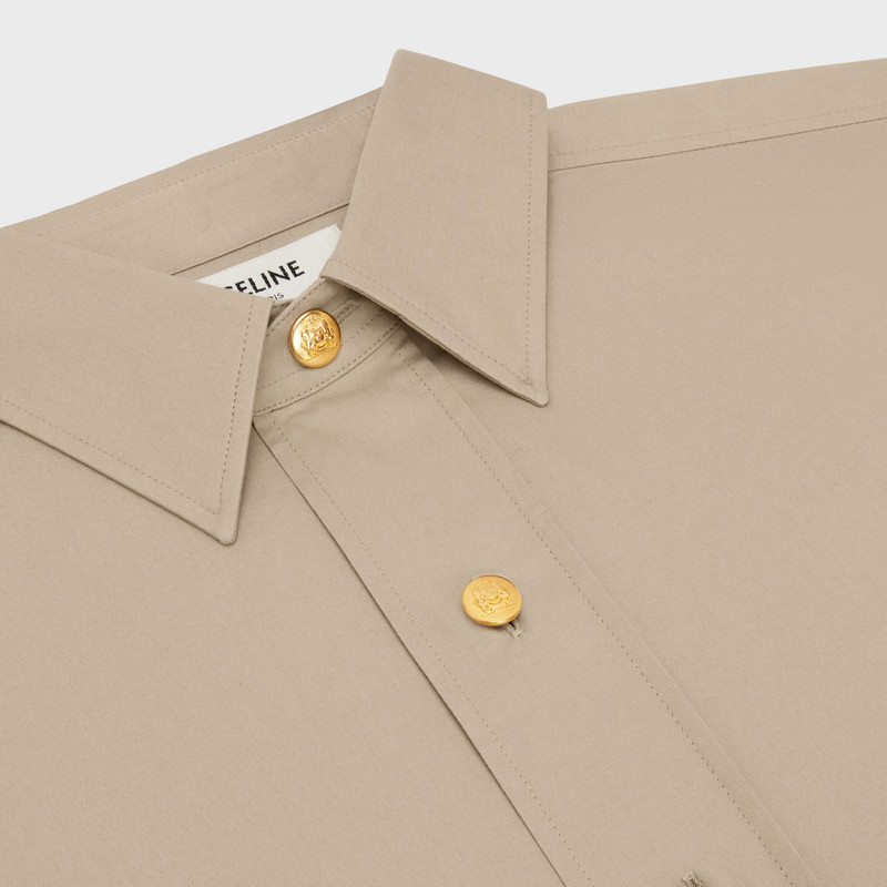 CROPPED SHIRT IN LIGHT GABARDINE 3