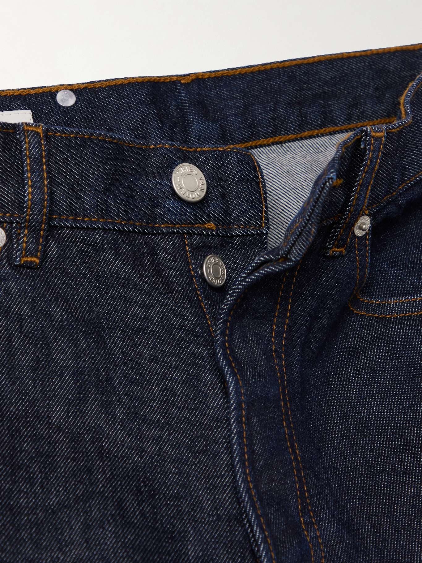 Mid-rise straight-leg jeans Indigo - 4