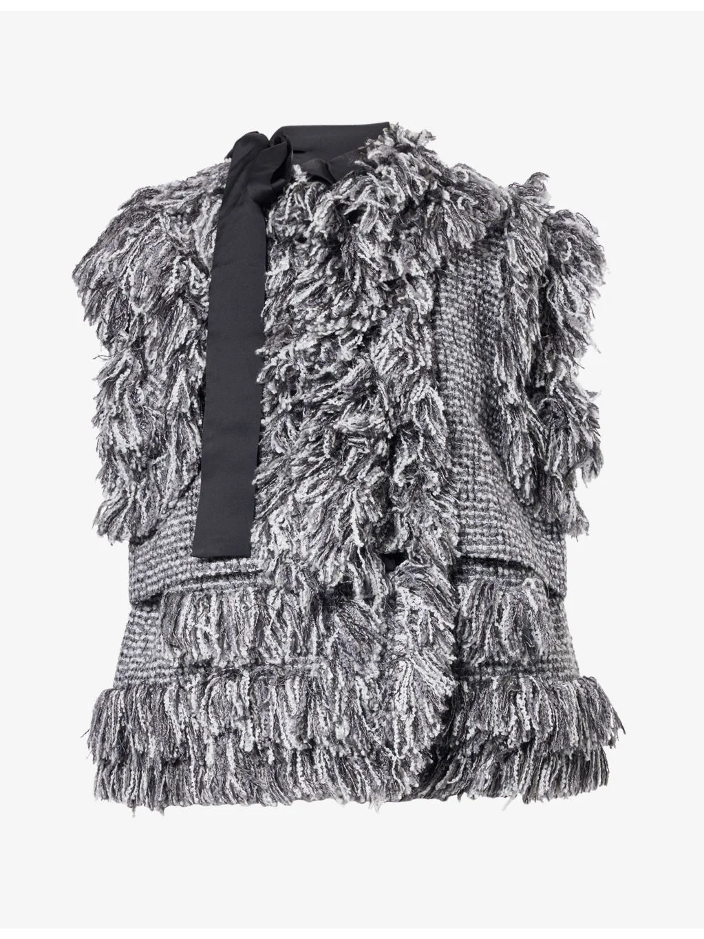 Tweed Wool-Blend Vest - 1