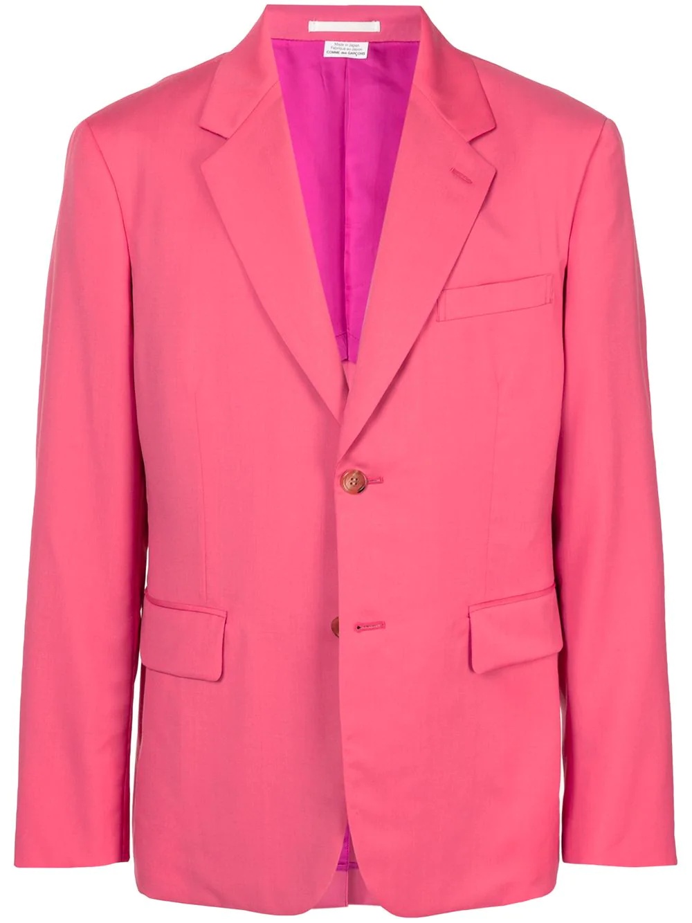 single-breasted fitted blazer - 1