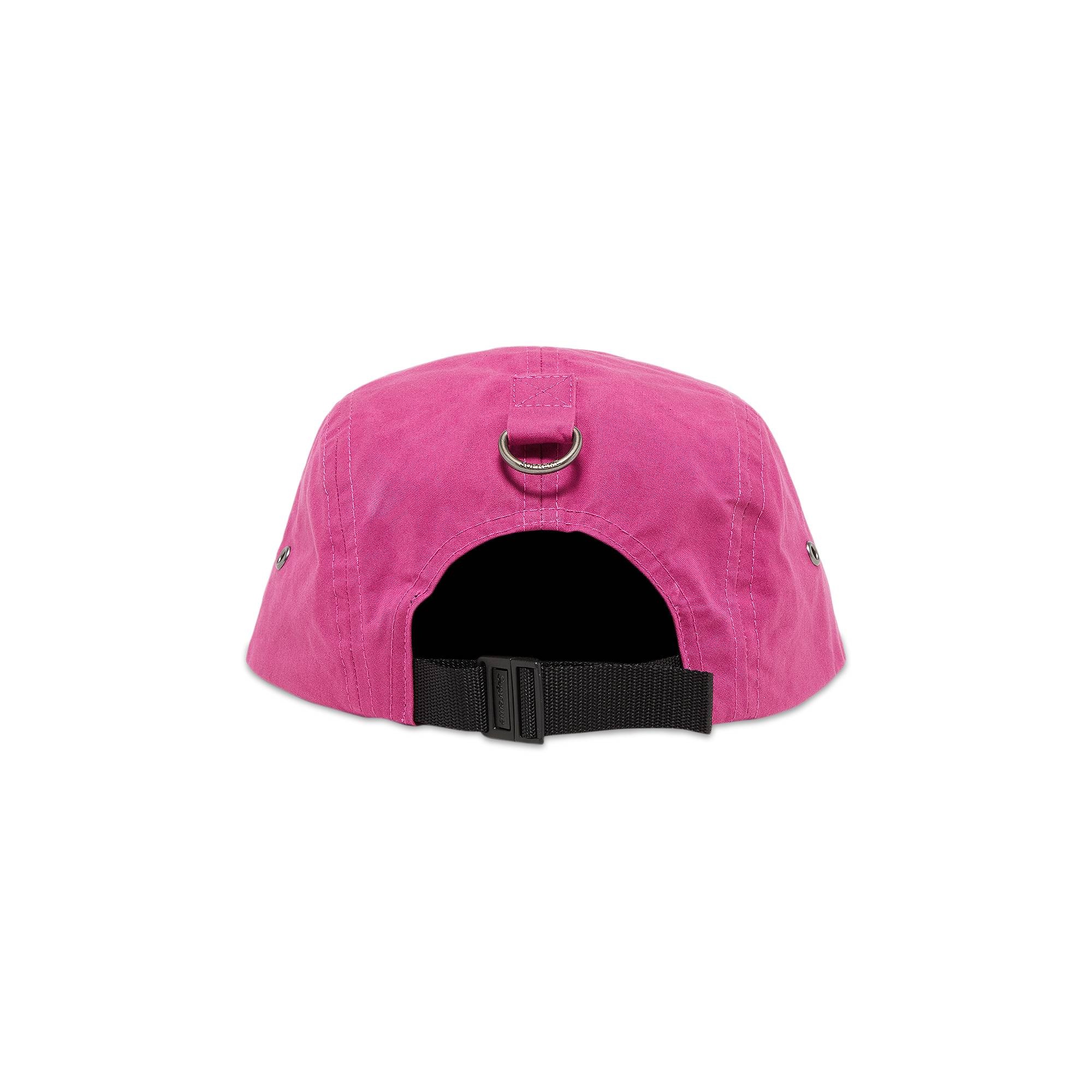 Supreme Waxed Cotton Camp Cap Magenta-