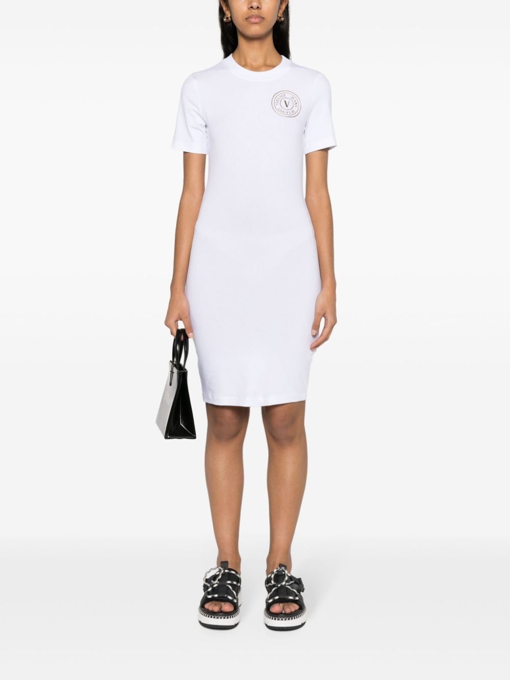 logo-print T-shirt dress - 2