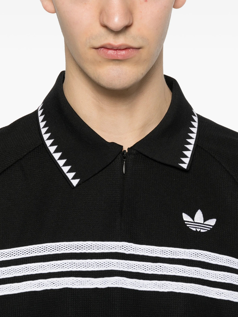 Adidas Striped-detail Polo Shirt 4