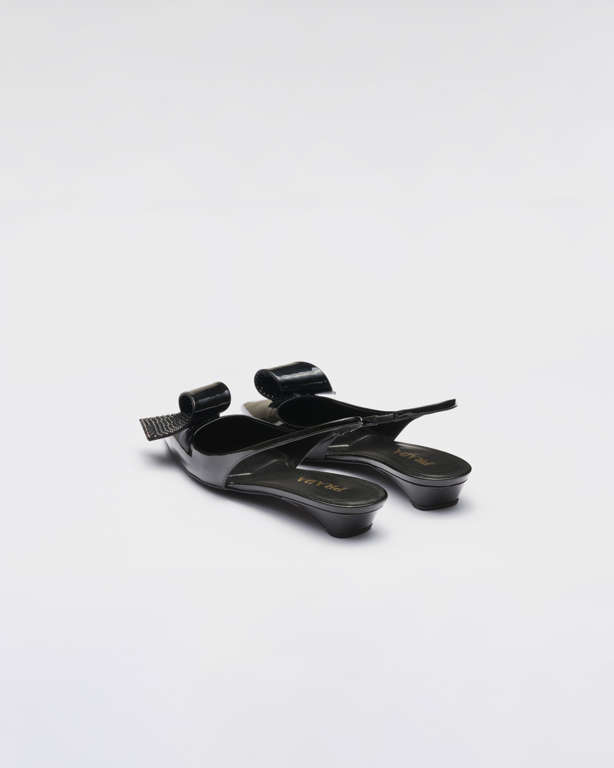 Patent leather slingback pumps - 5