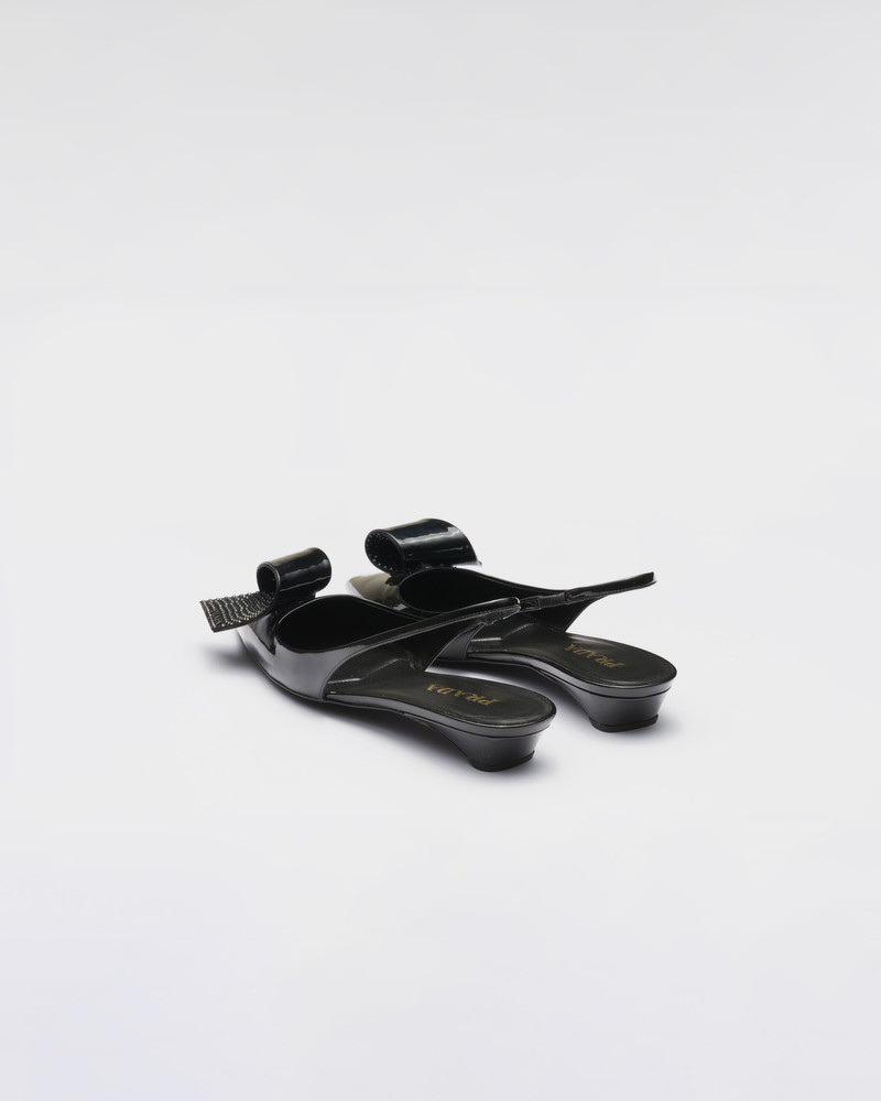 Patent leather slingback pumps 5