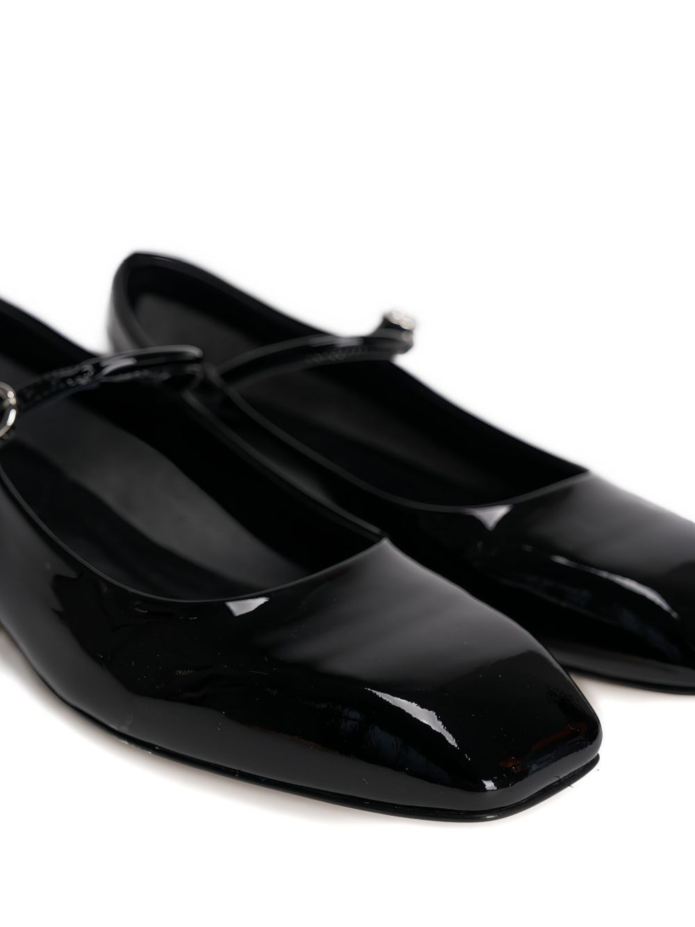 leather buckle-fastening ballet flats - 4