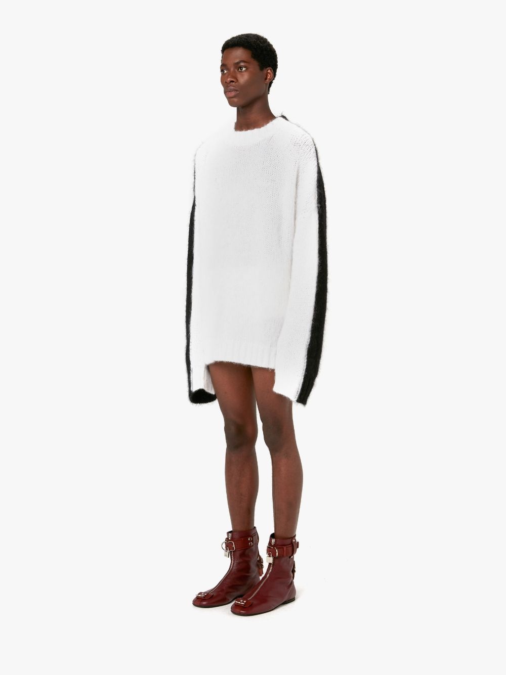 COLOUR BLOCK CREWNECK JUMPER - 4