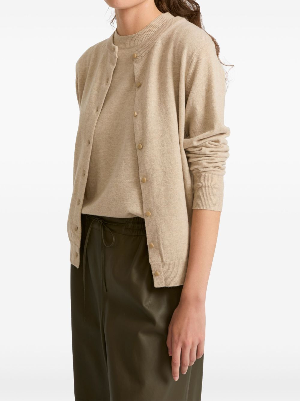 fine-ribbed cardigan - 3