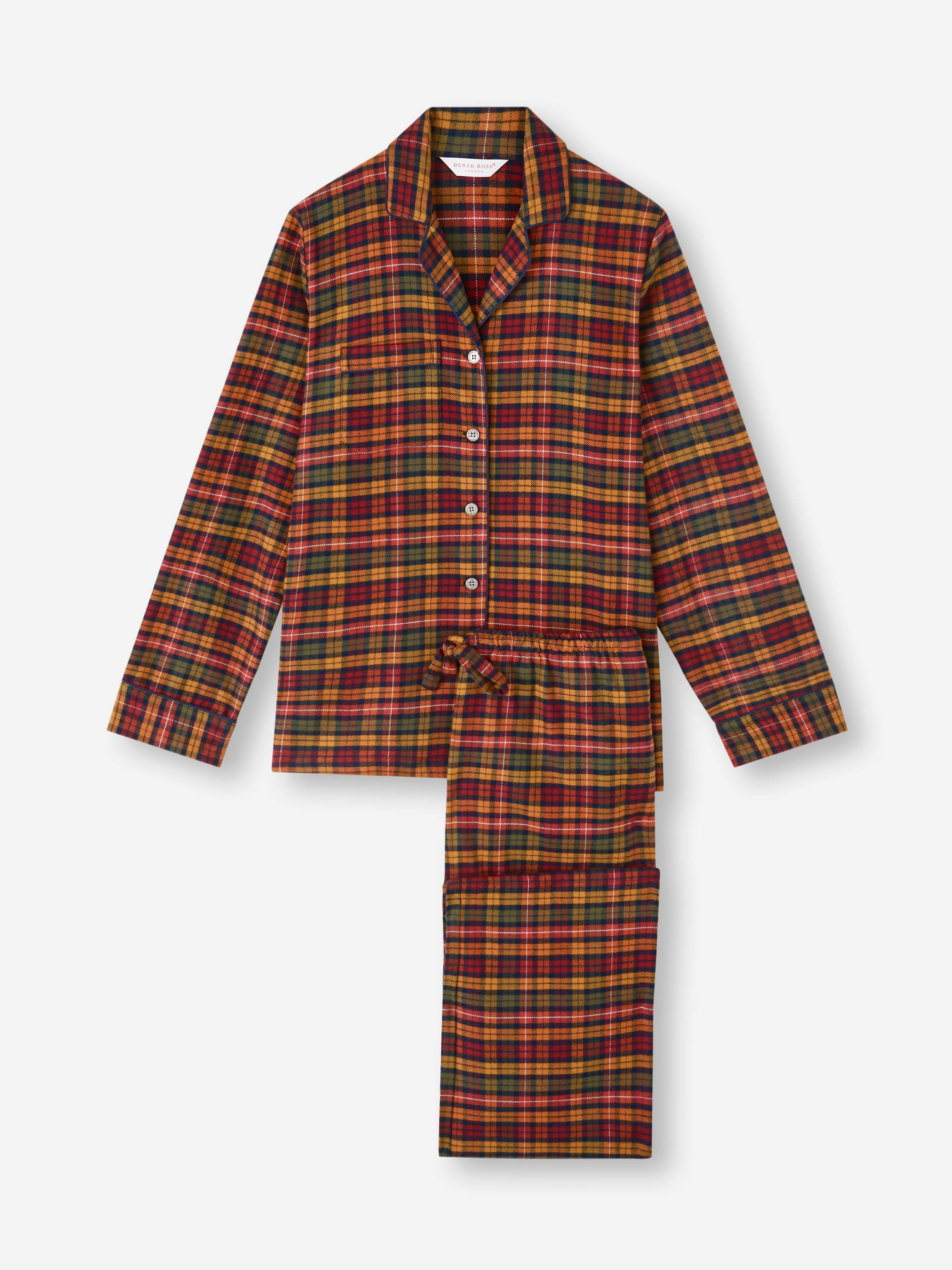 Women's Pajamas Kelburn Brushed Cotton Multicolor Check - 2