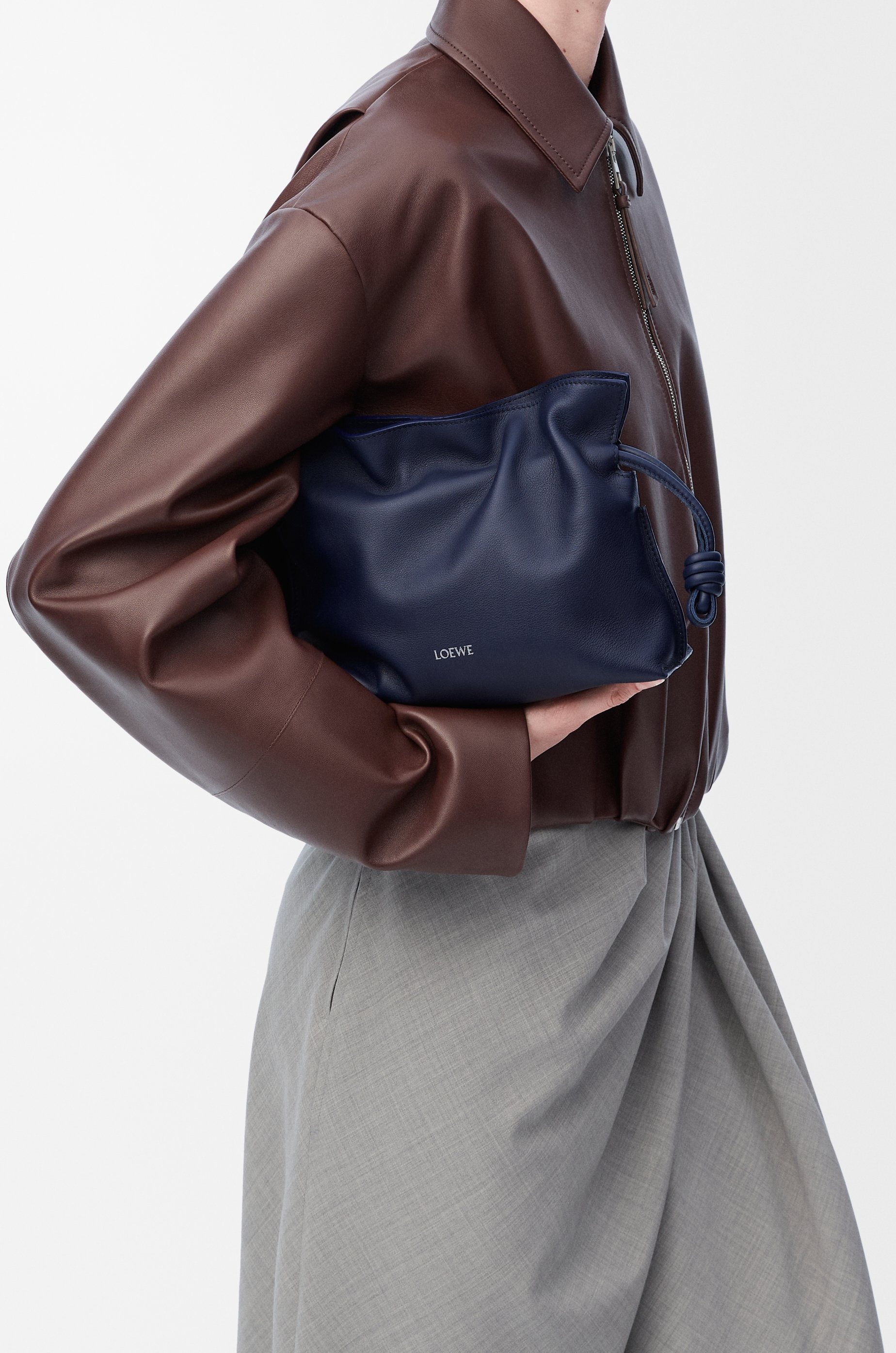 Mini Flamenco clutch in nappa calfskin - 2