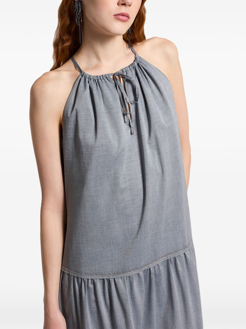 gathering-detail maxi dress 4