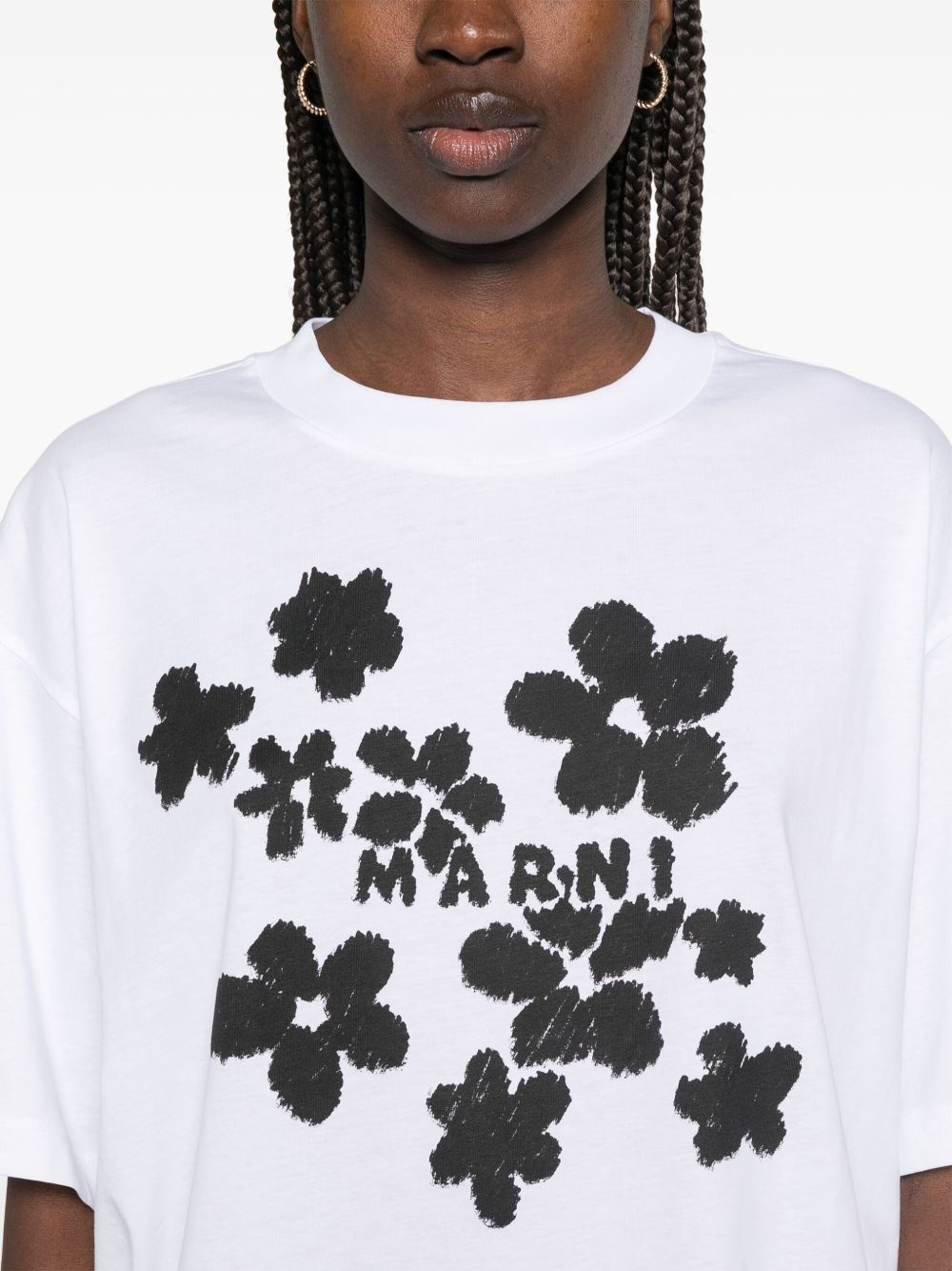 floral-print T-shirt - 5