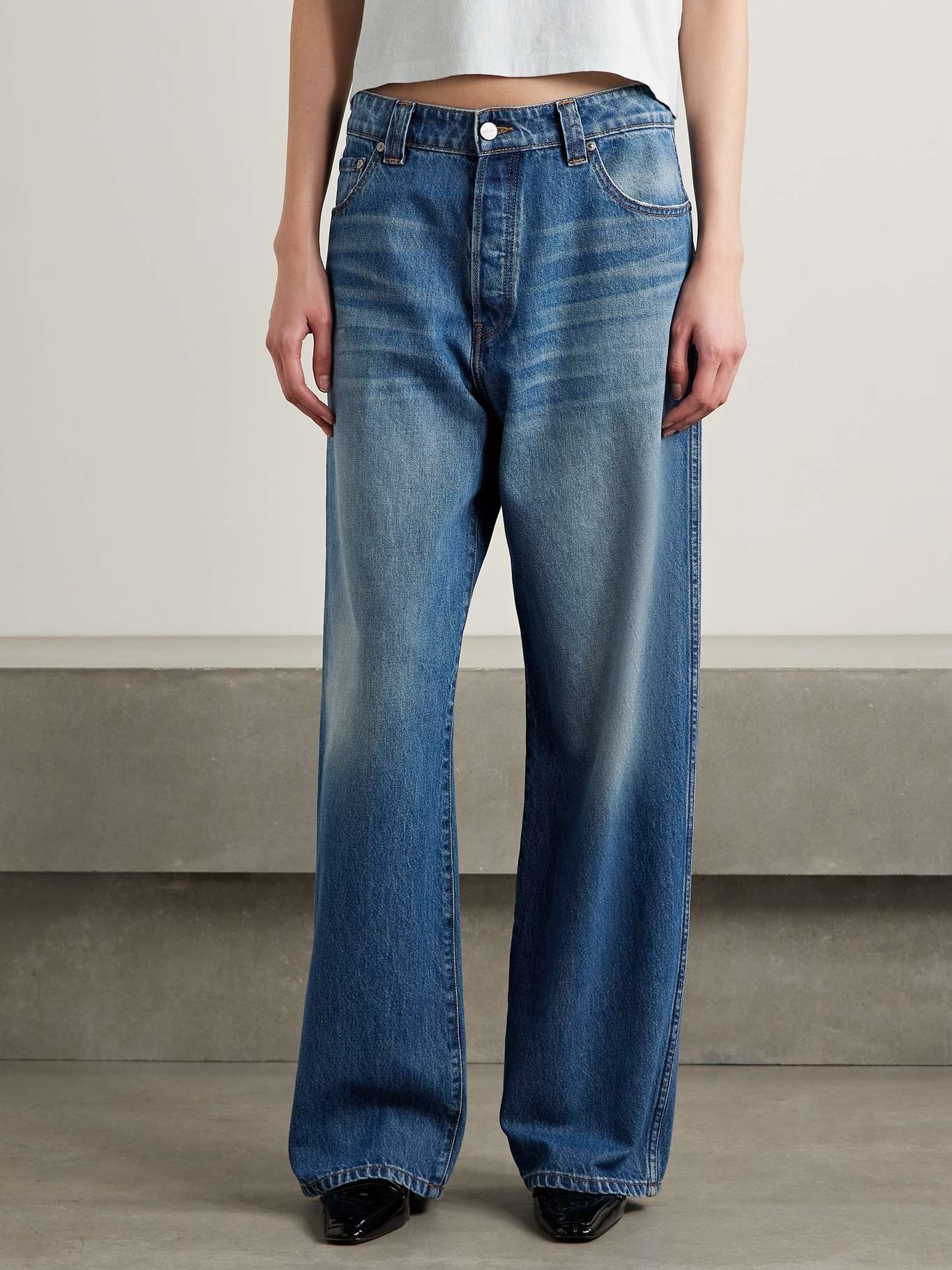 Winslow mid-rise straight-leg jeans Light denim - 3