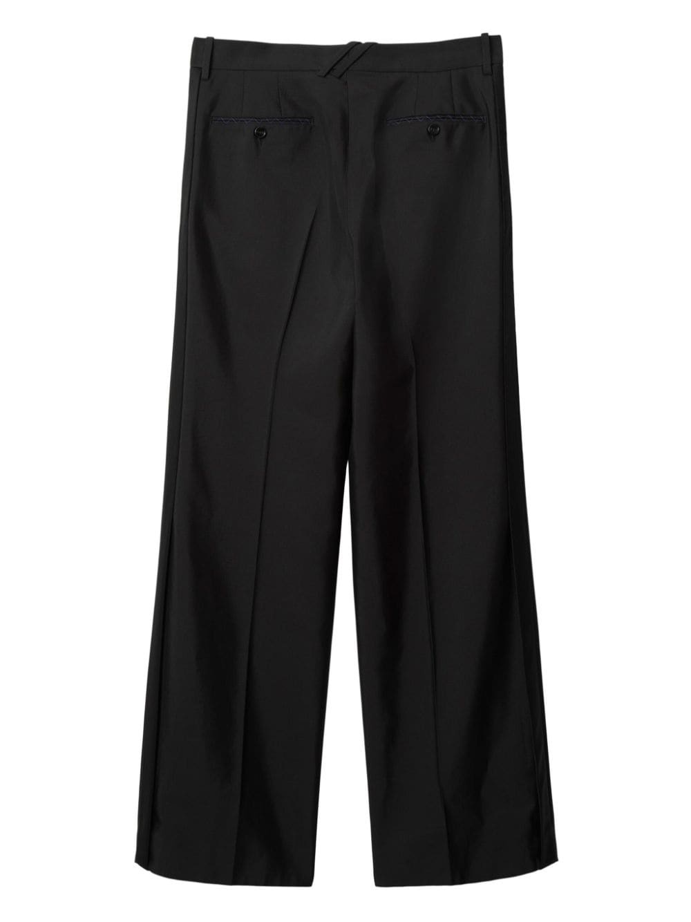 straight-leg wool-blend trousers - 6