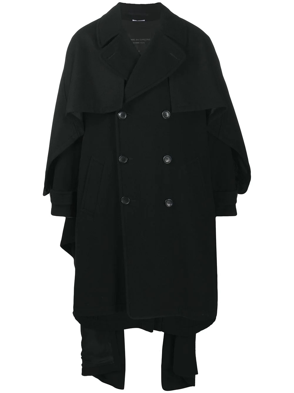 shawl wool coat - 1