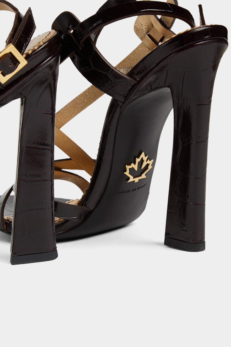 TWIN HEELED SANDALS - 5