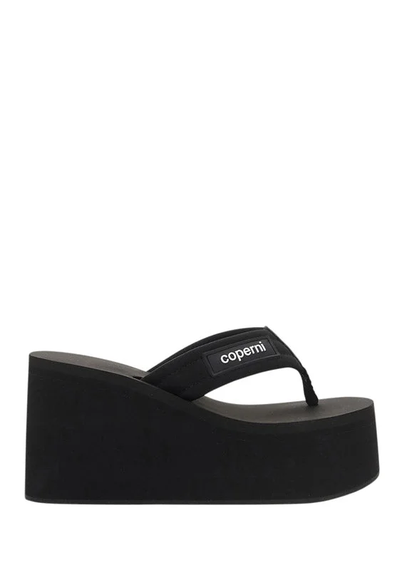 Coperni Women Branded Wedge Sandals - 1