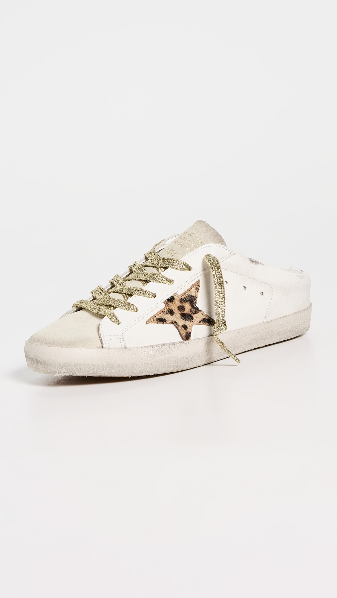 Super Star Sabot Leather Upper Suede Toe Sneakers - 1