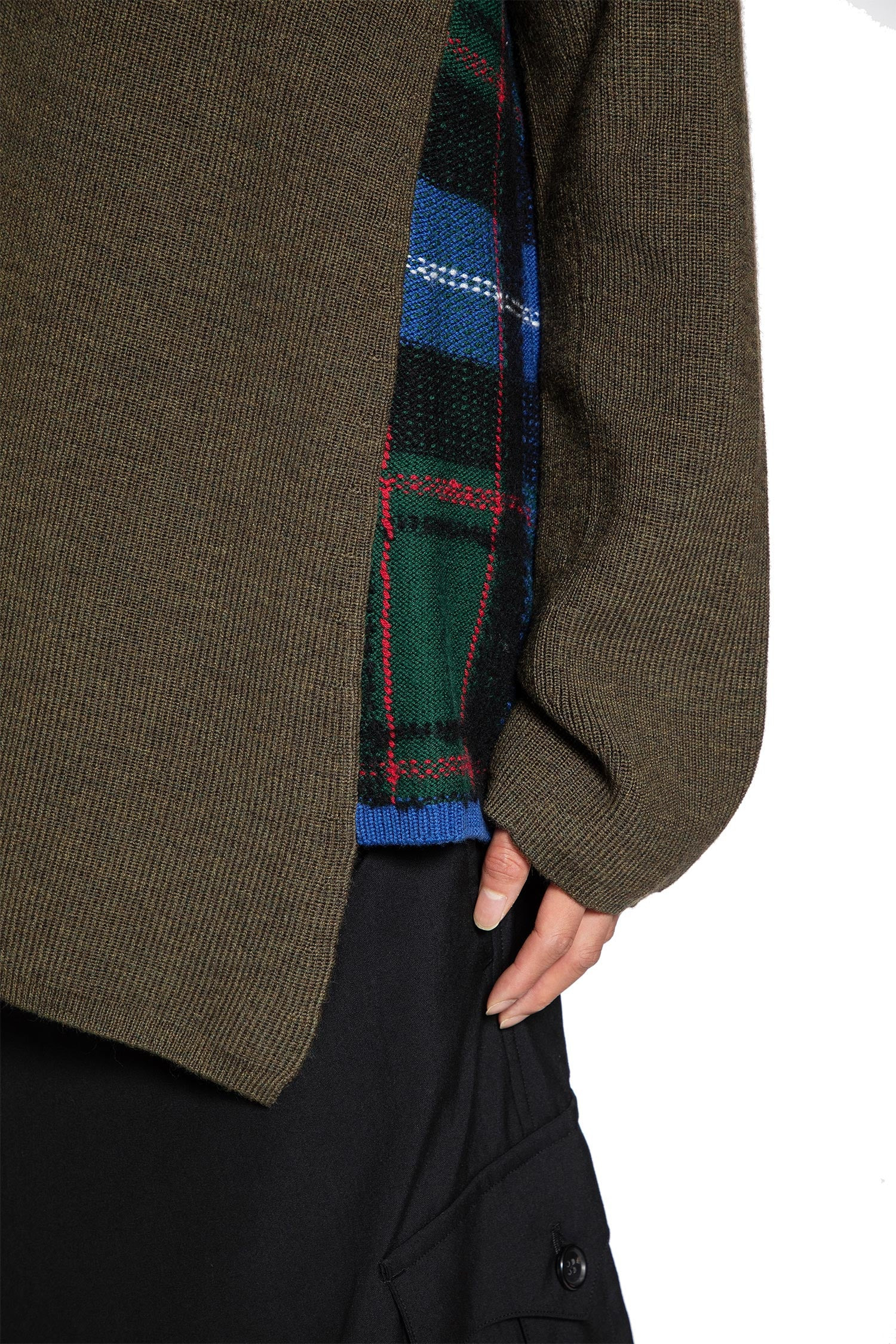 Asymmetric Paneled Sweater - 4