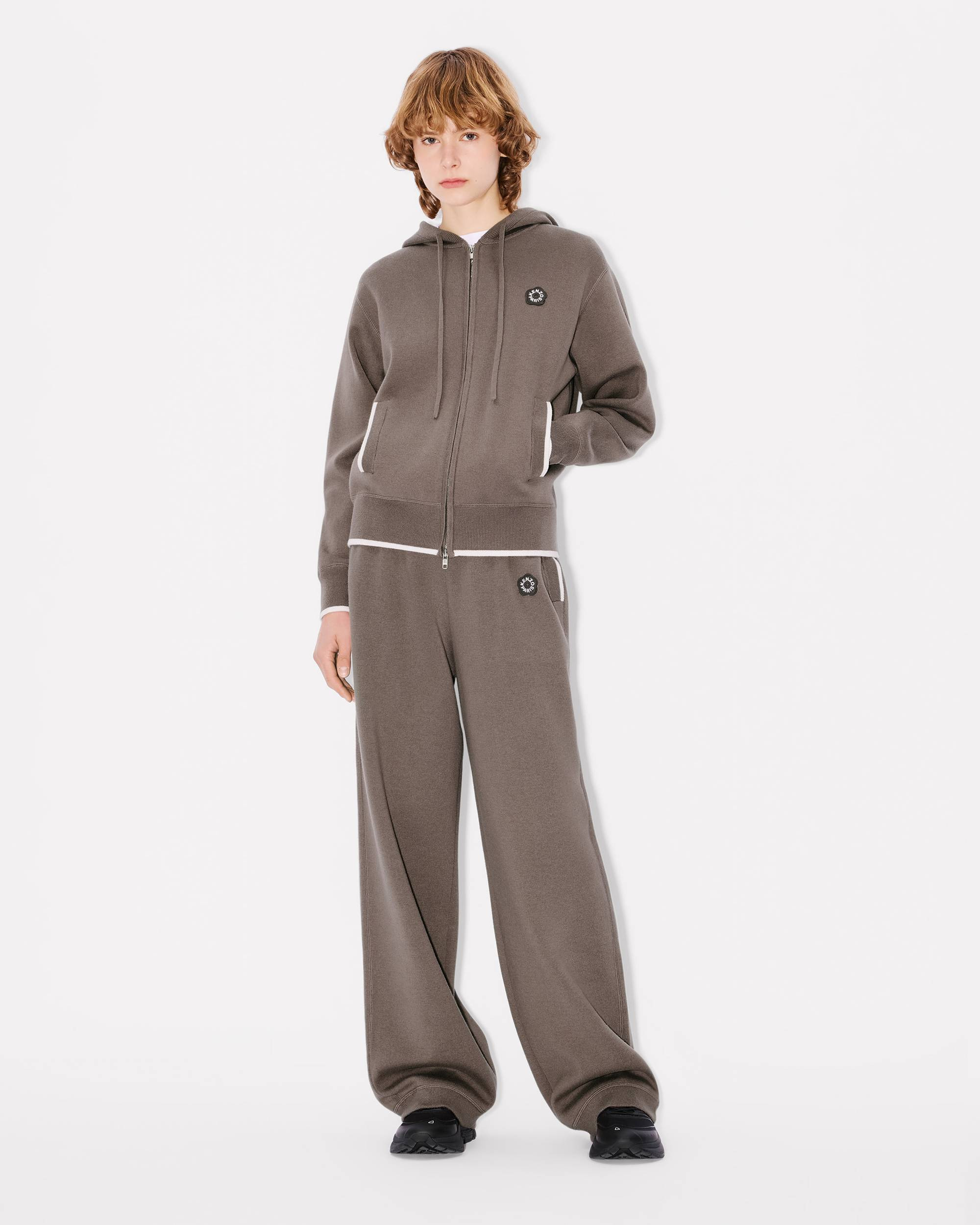 'Boke Flower 2.0' embroidered pants in wool and cotton - 3