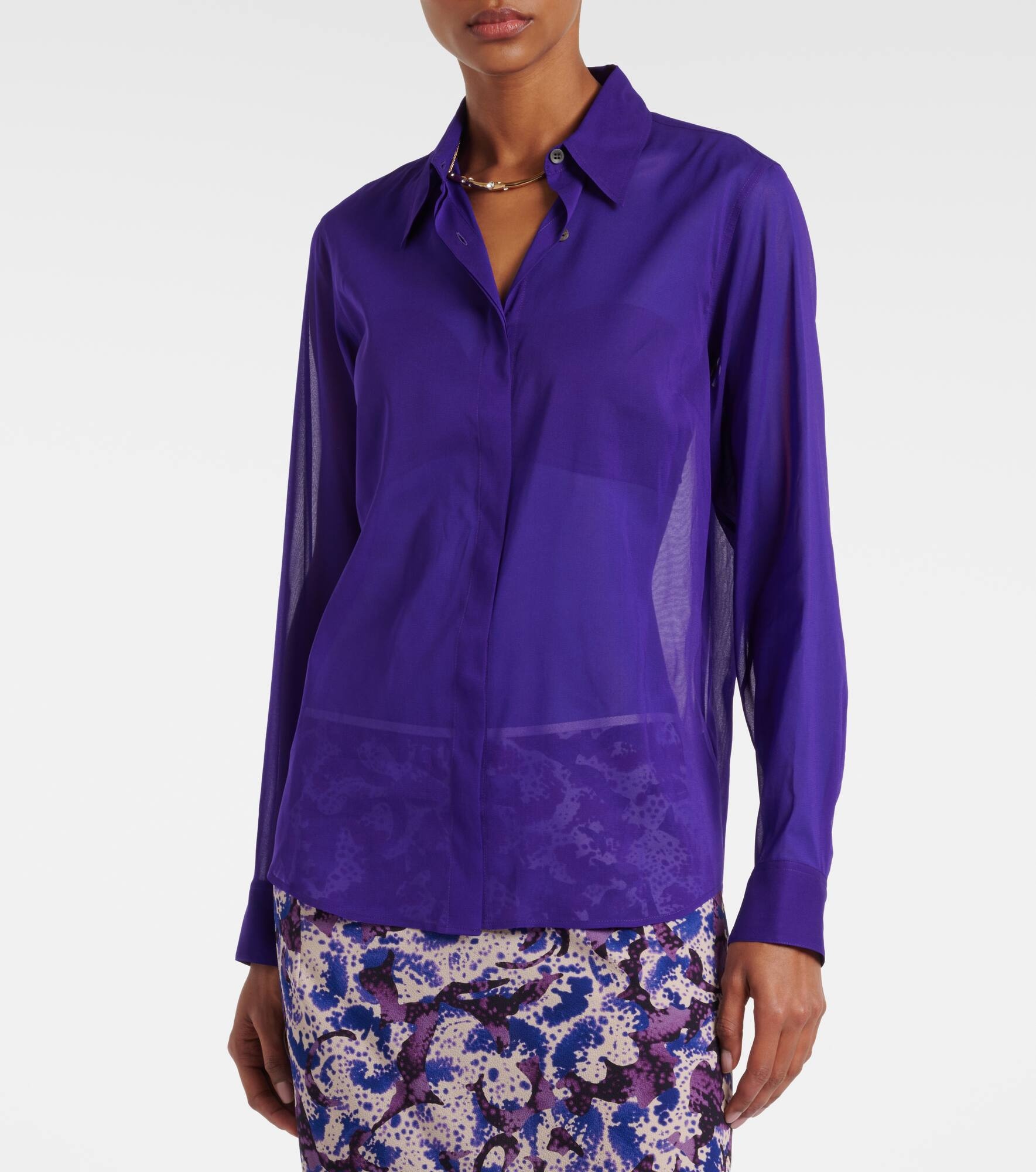 Silk-blend shirt - 6