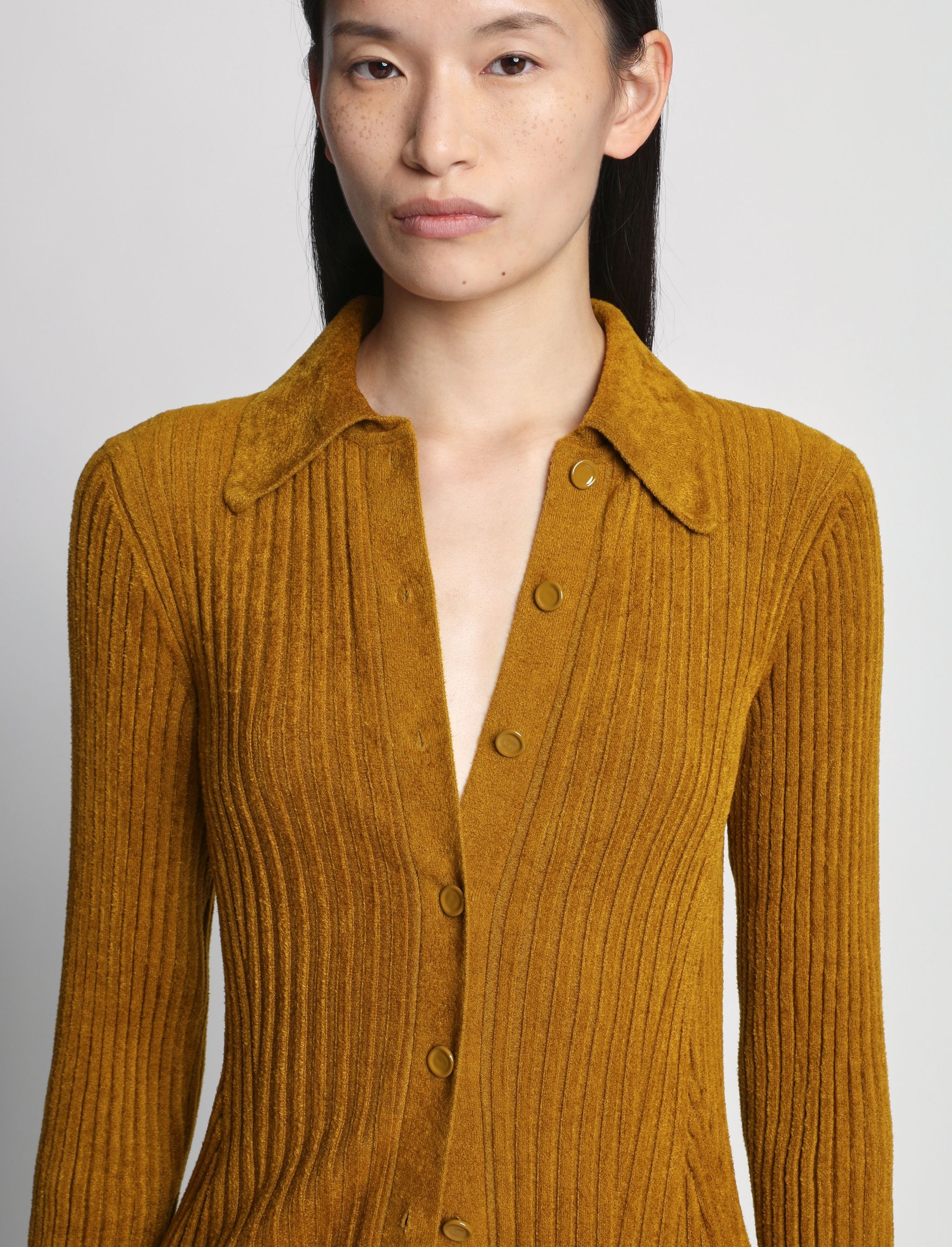 Velvet Rib Knit Shirt - 6