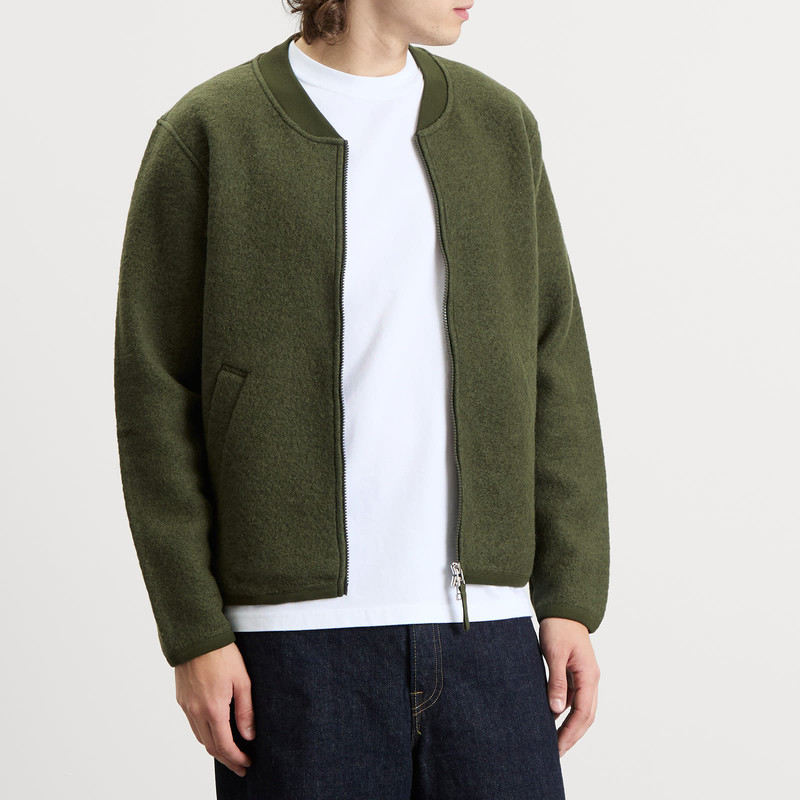 Universal Works Wool Fleece Zip Bomber - Presented by END. 2