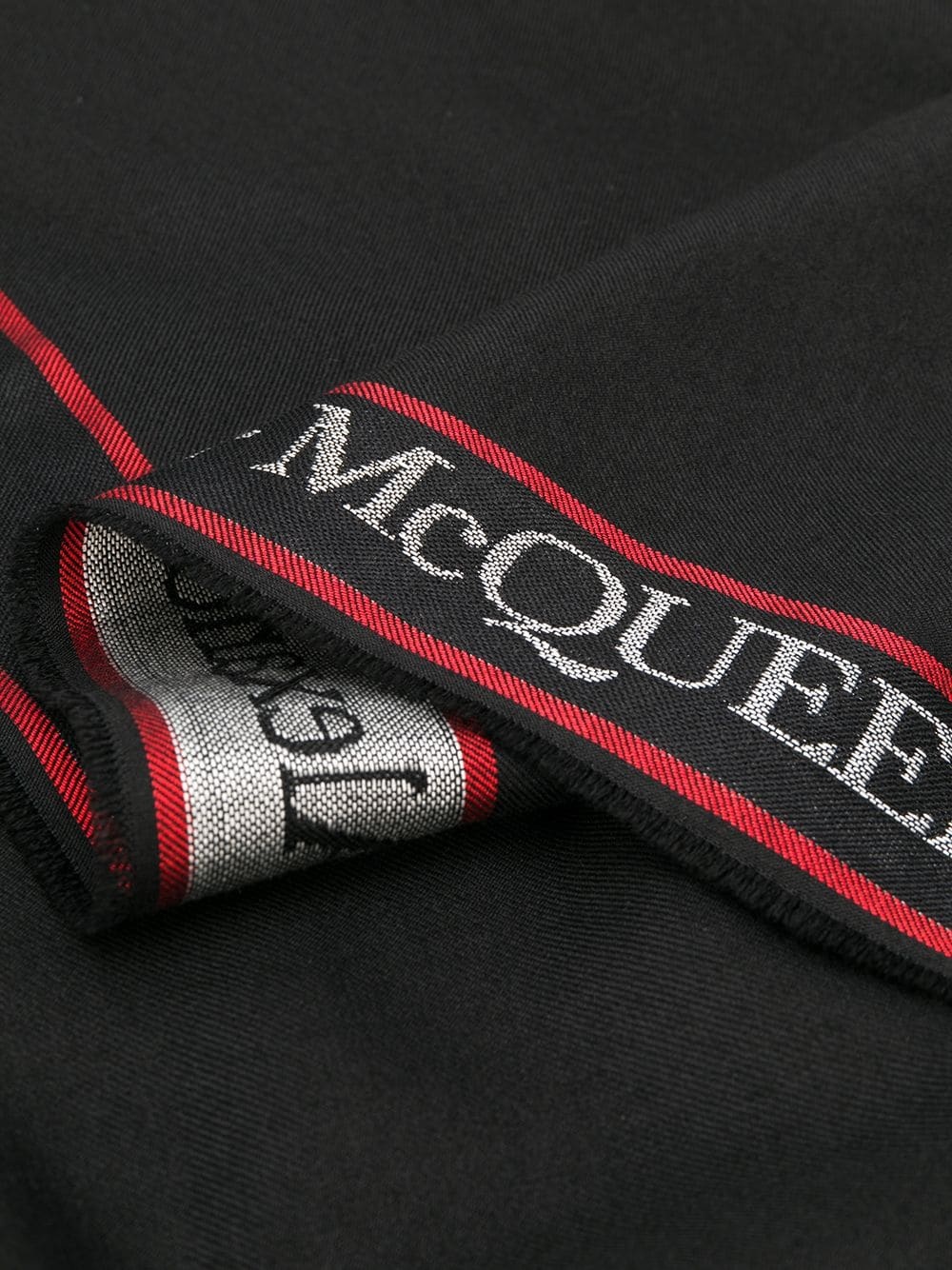 logo trim scarf - 3