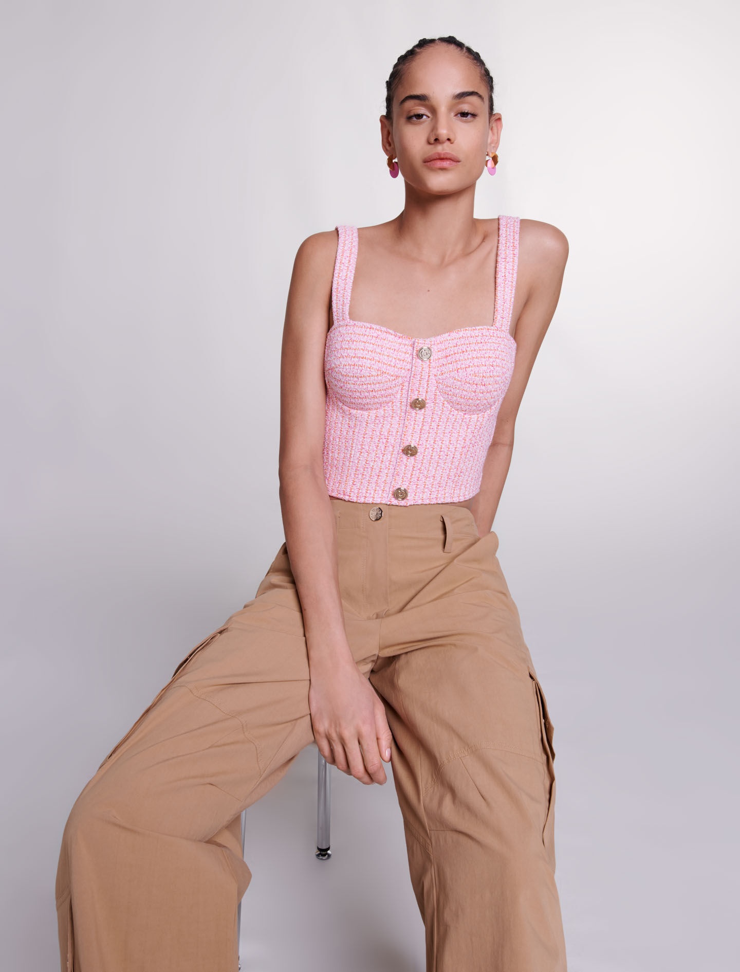 Tweed crop top - 3
