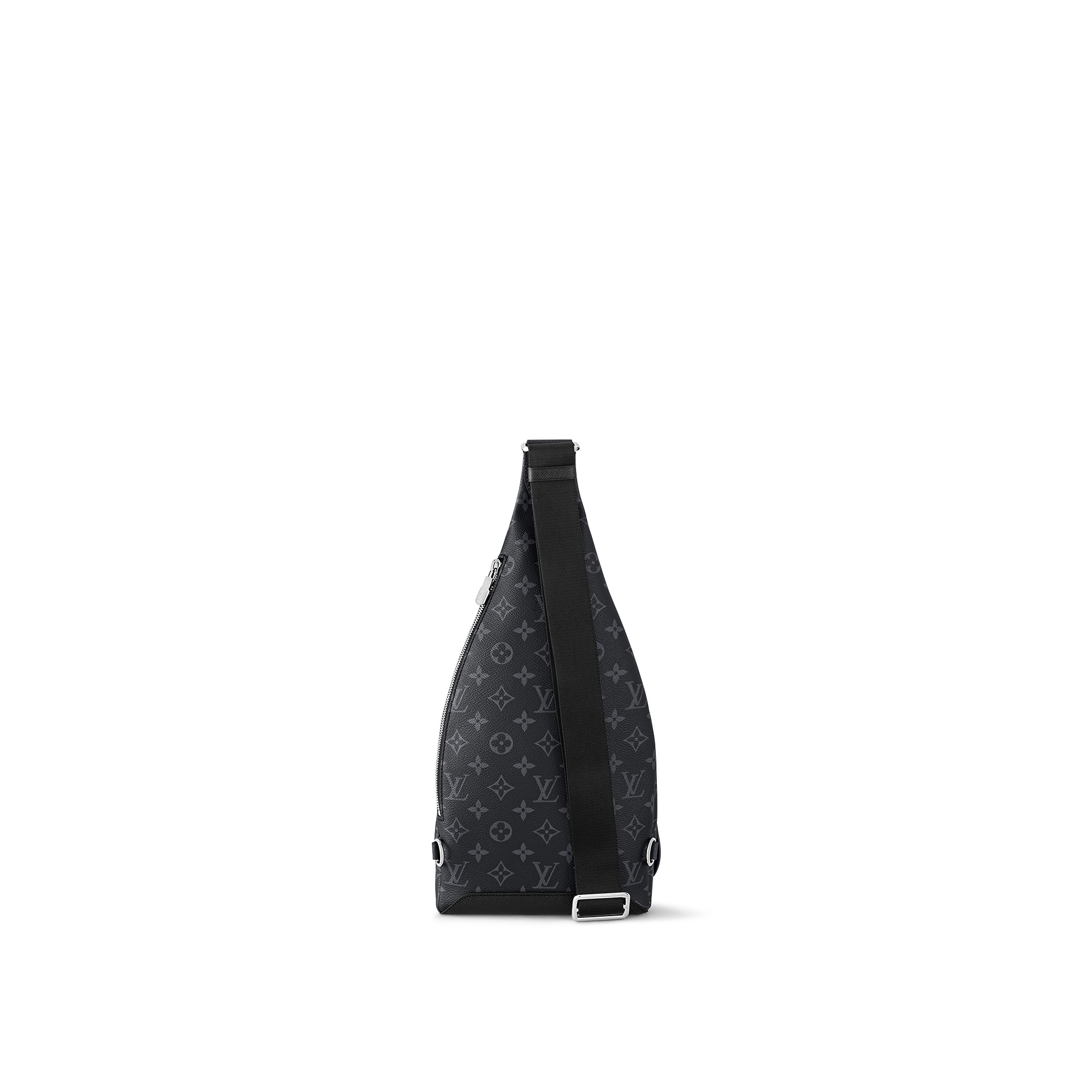 Louis Vuitton Duo Sling Bag Black in Monogram Coated Canvas/Taiga