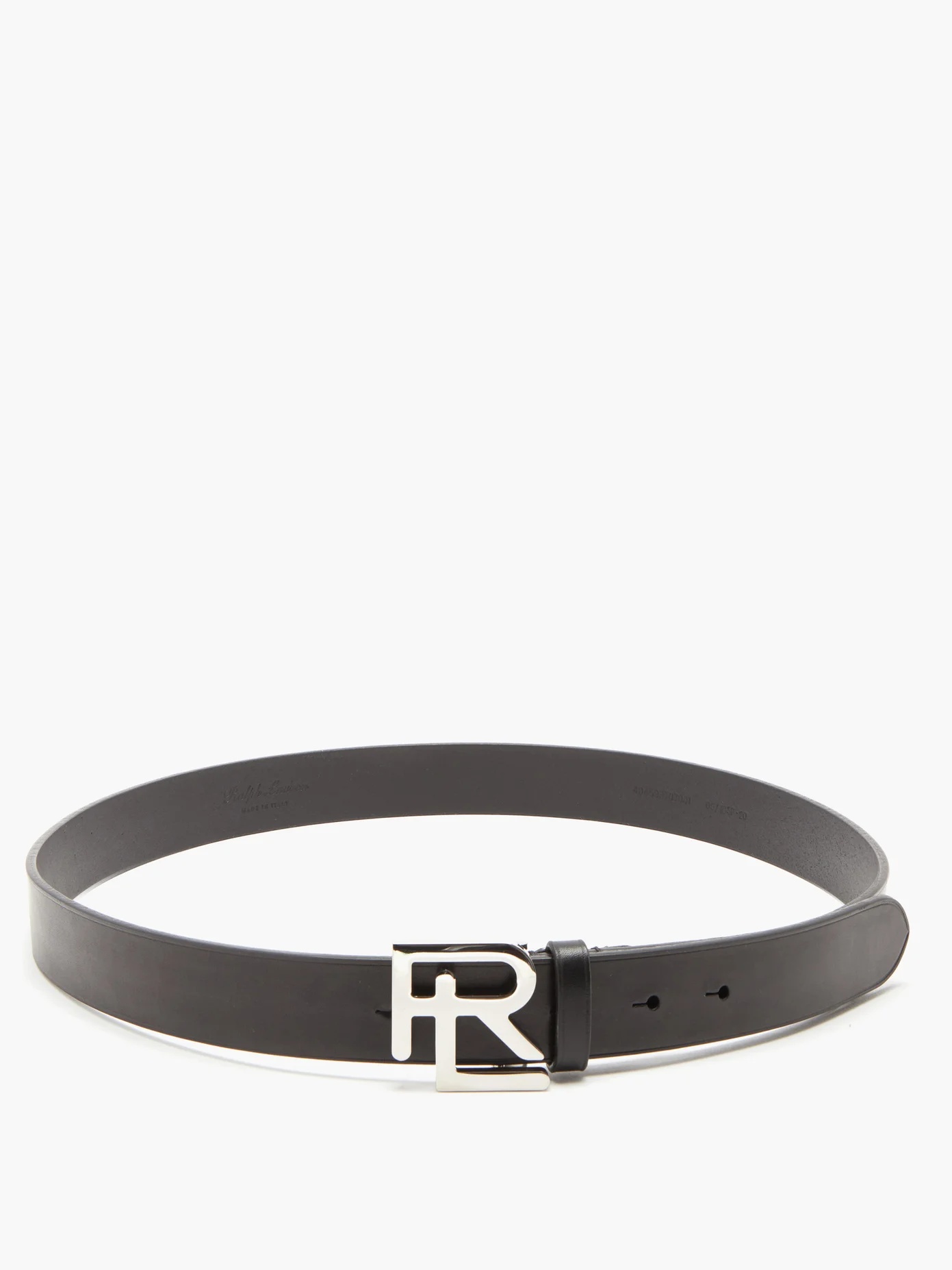 RL-logo leather belt - 3