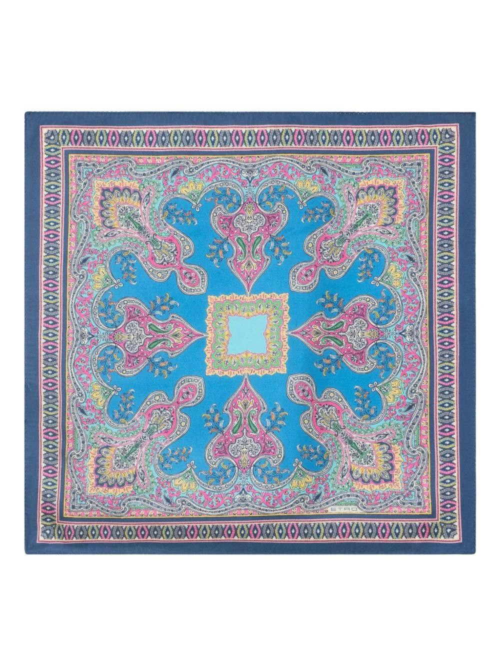 floral paisley silk pocket square - 1