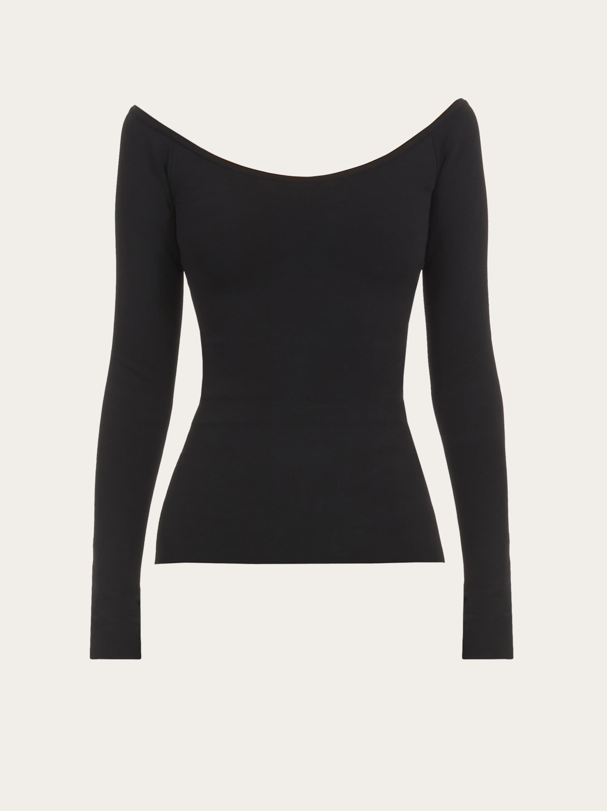 Round neck fitted top - 1