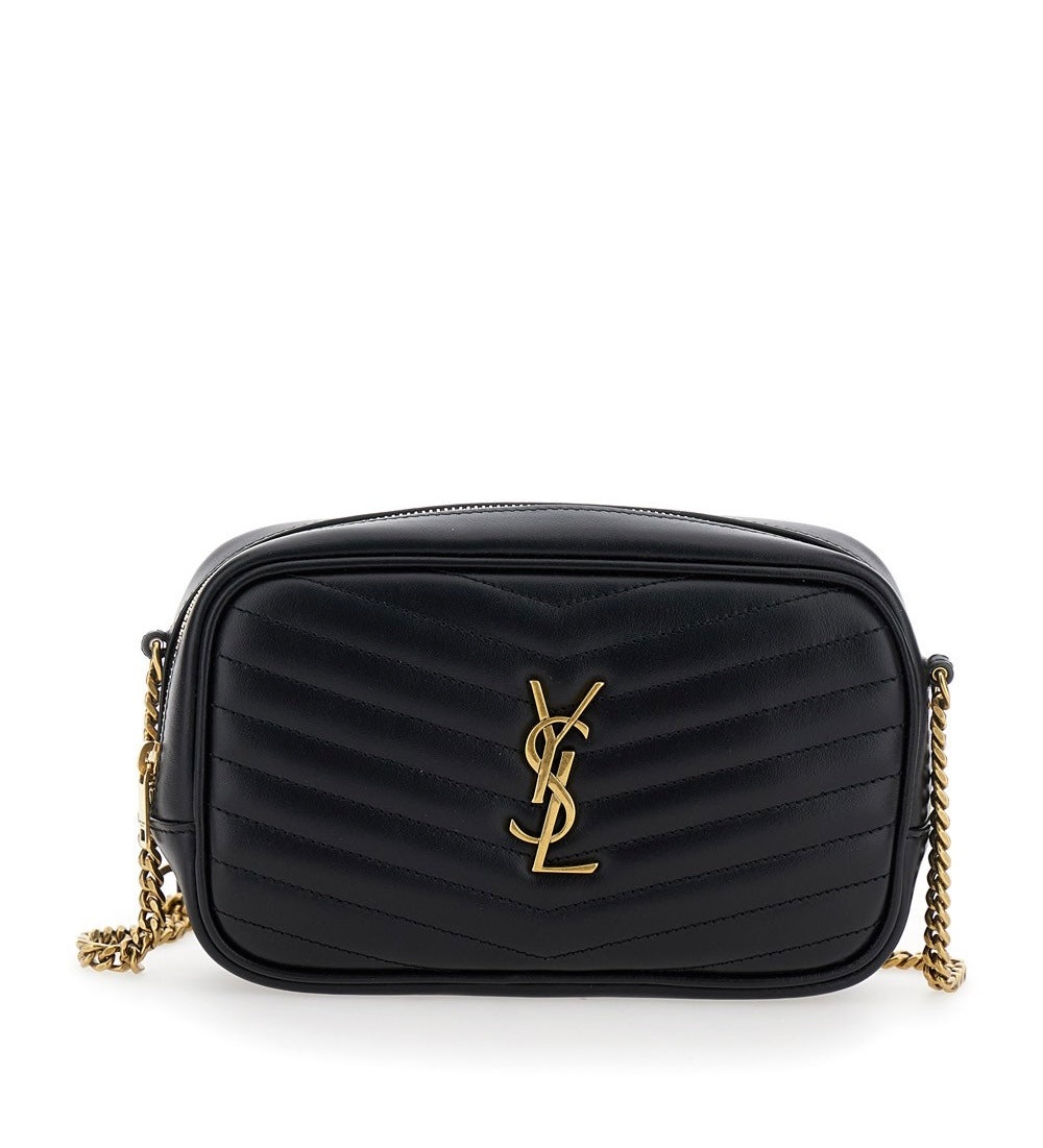 Saint Laurent mini Lou in leather crossbody bag - 1