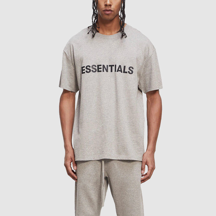 Fear of God Essentials FW20 Logo Tee 'Heather Oatmeal' 0125250500229260 - 3